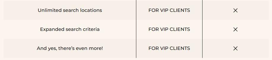 tawkify vip options